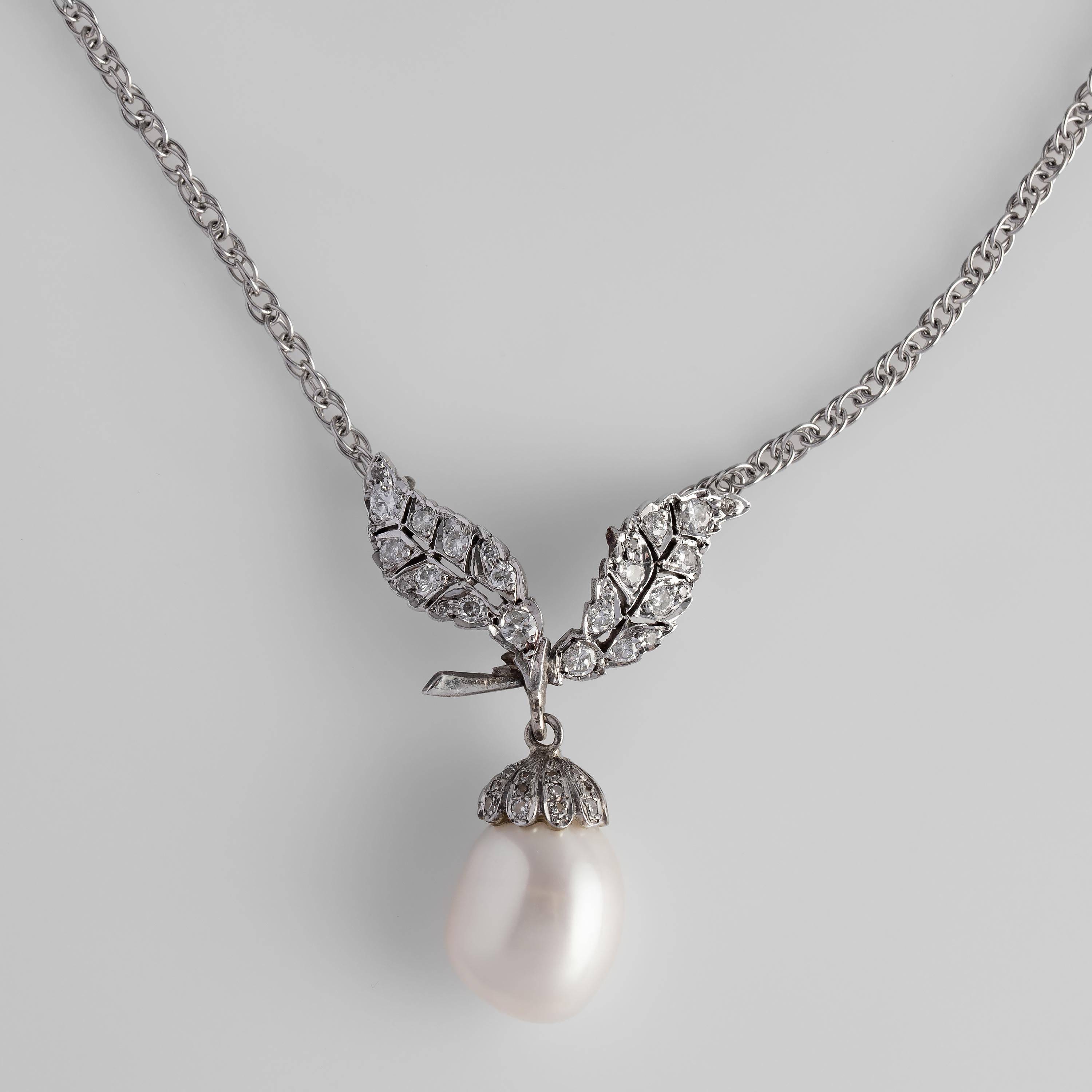 Victorian GIA Certified Freshwater Pearl Necklace