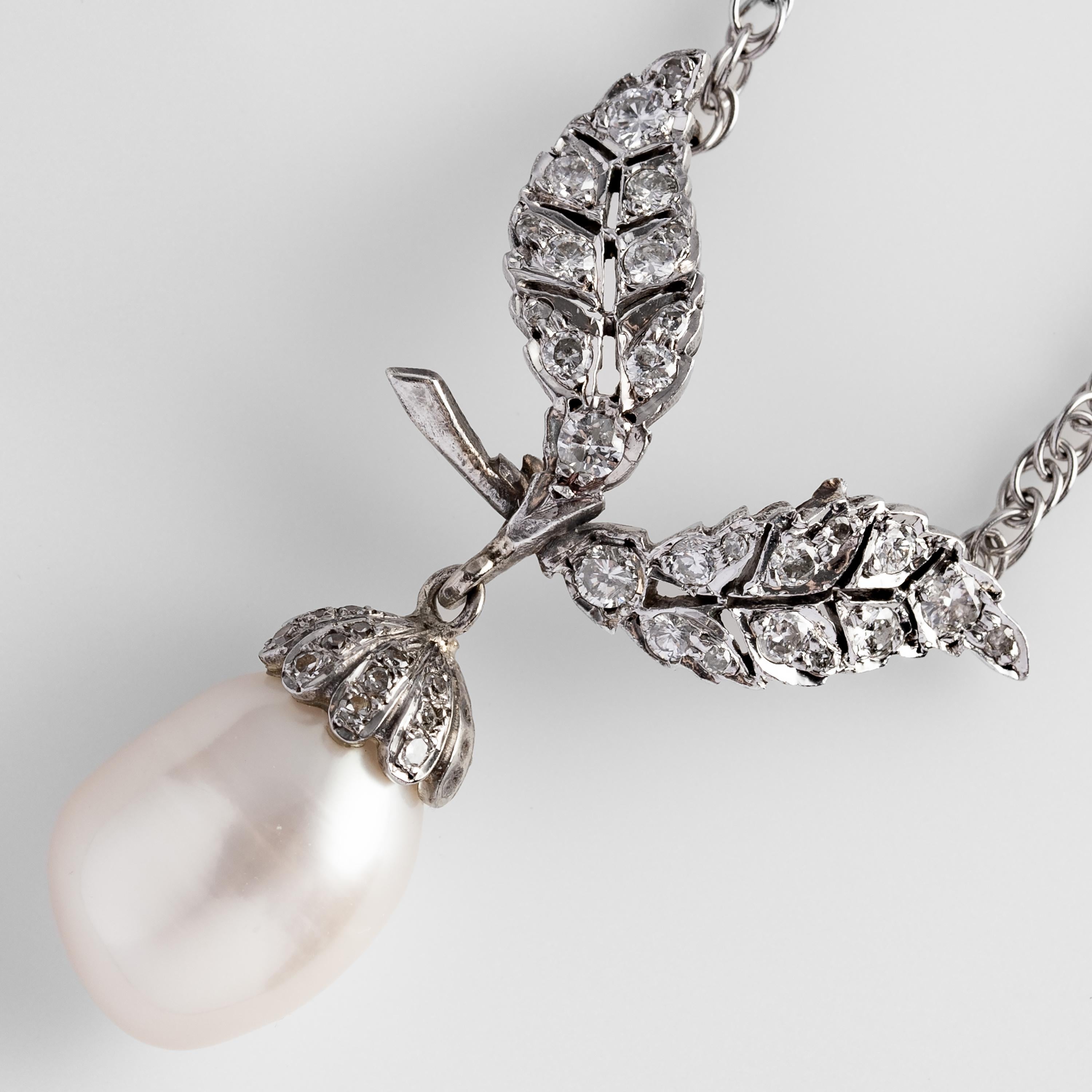 GIA Certified Freshwater Pearl Necklace In Excellent Condition In Southbury, CT
