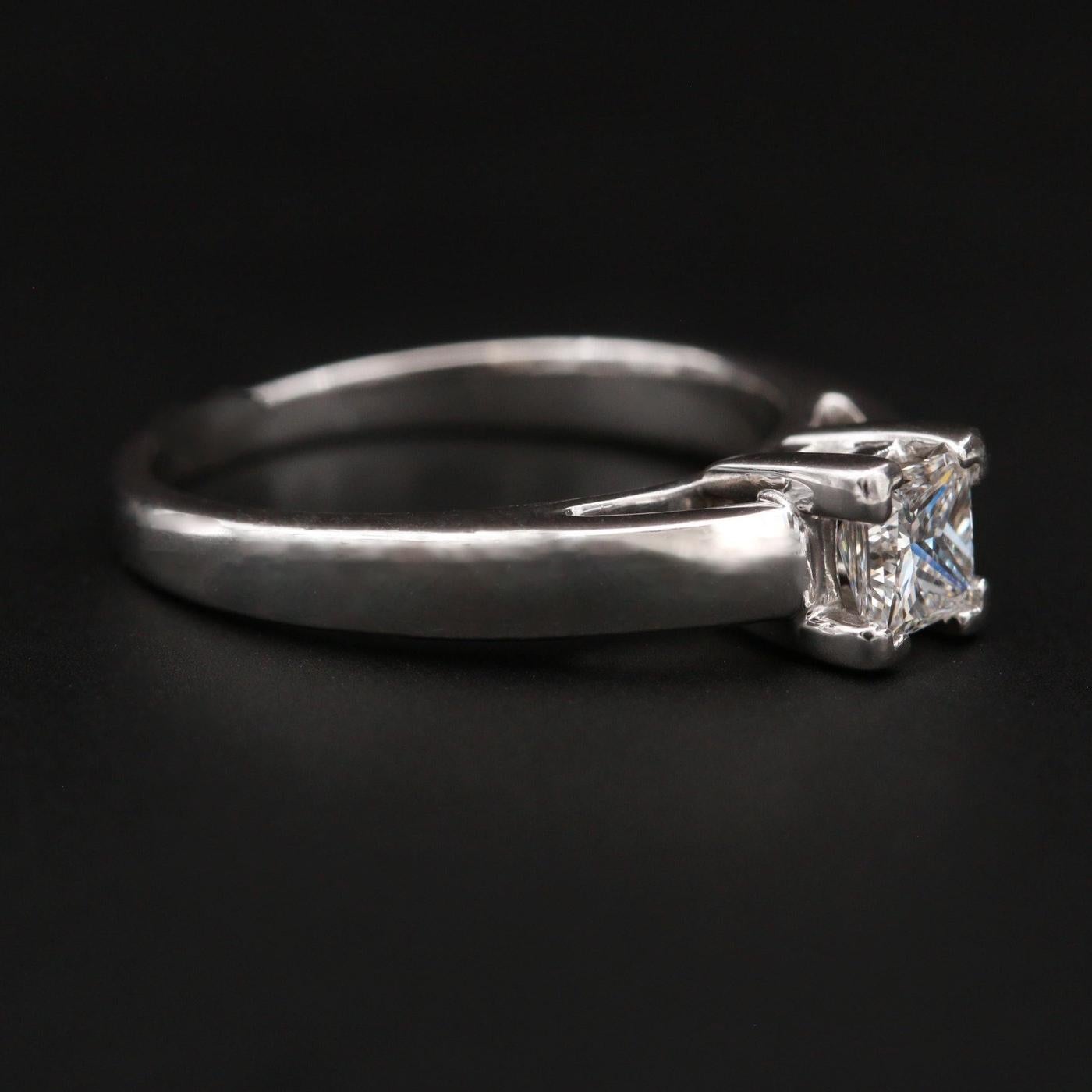 Princess Cut GIA Certified G/VS Diamond Platinum Ring / Bailey, Banks & Biddle