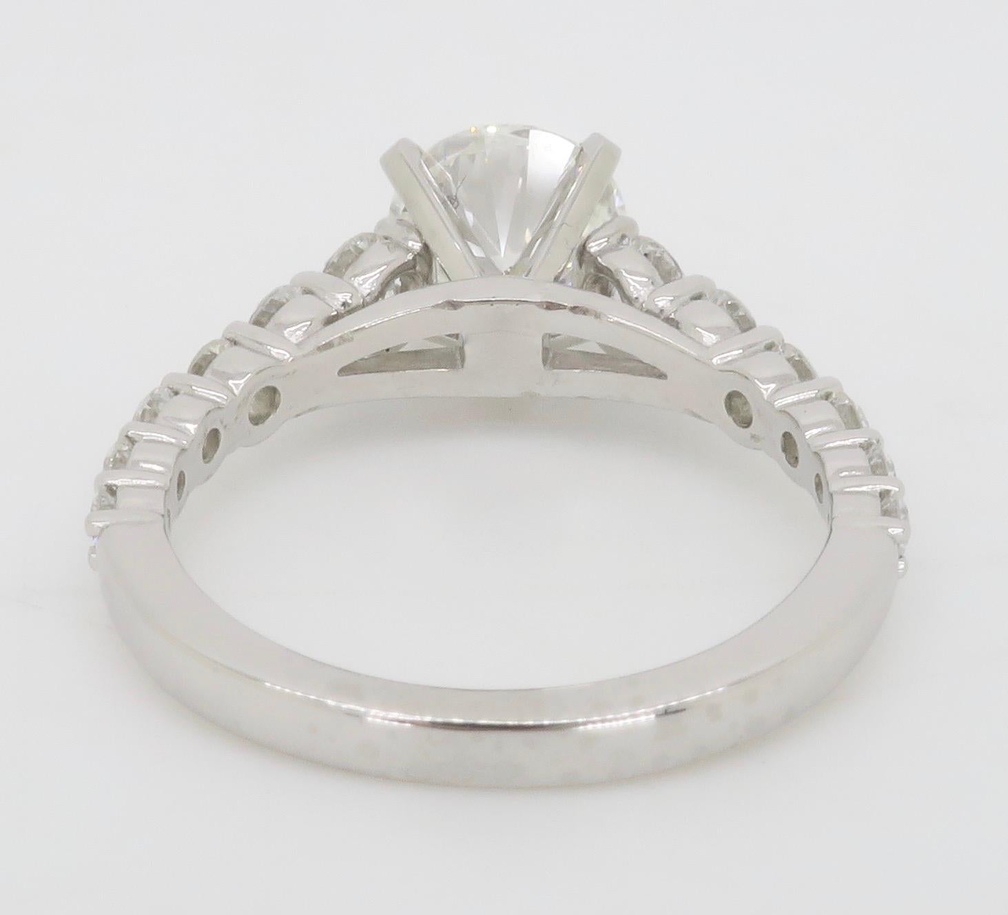 GIA Certified Gabriel & Co. Diamond Ring Crafted in Platinum 4