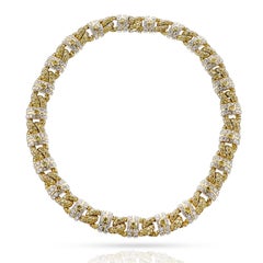 GIA Certified GRAFF Natural Yellow and White Diamond Necklace