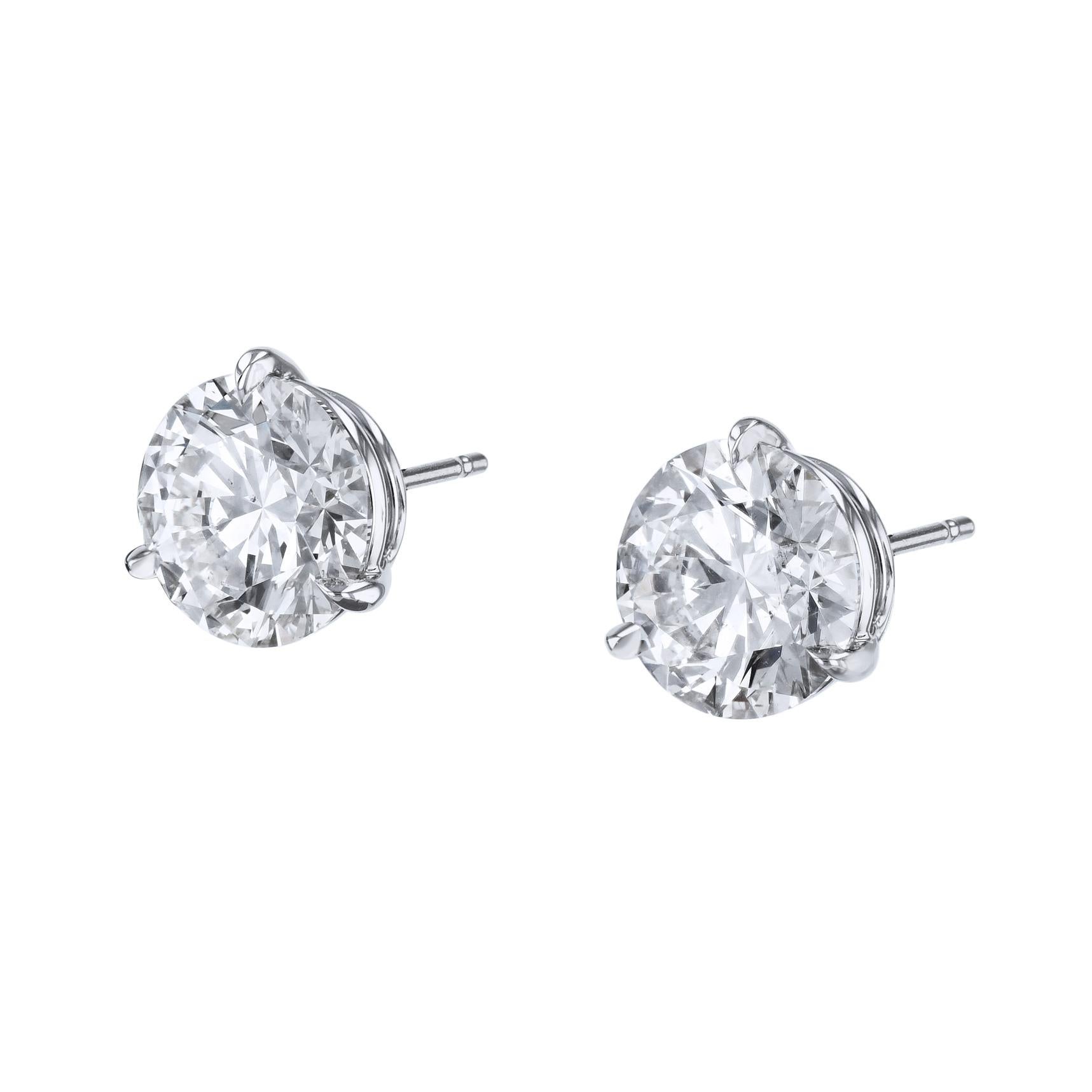 GIA Certified Handmade 10.08 Carat Diamond Stud Earrings In New Condition For Sale In Miami, FL