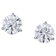 Boucles d'oreilles en diamant de 10,08 carats faites à la main et certifiées par le GIA