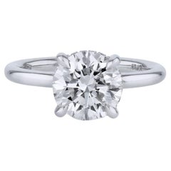 GIA Certified Handmade 2.50 Carat Diamond Platinum Engagement Ring