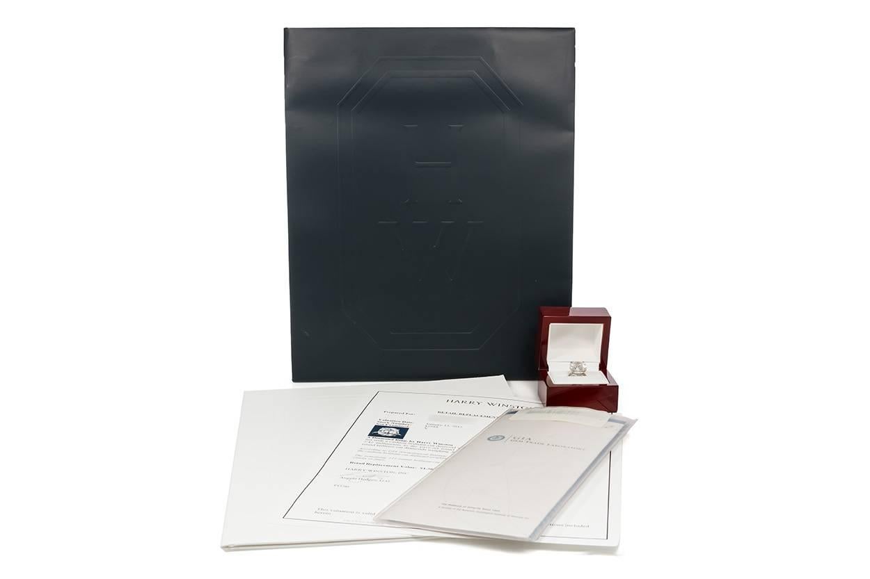 Harry Winston GIA Certified Cushion Cut 10.67 carat F/VS2 Diamond Ring  6