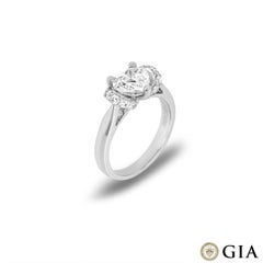 GIA Certified Heart Cut Diamond Engagement Ring 1.20 Carat F/SI2