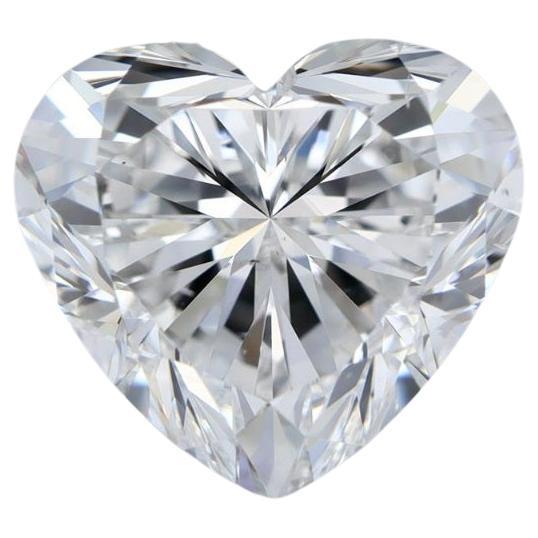GIA Certified Heart Diamond 2.01ct F SI1 For Sale