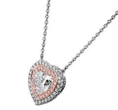 GIA Certified Heart Shape Pendant with 3.01ct Heart Shape Diamond