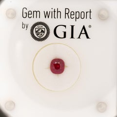 GIA Certified Heated Burma Ruby Cushion Cut - 6.5x6x4.67mm 1.49ct Loose Gemstone