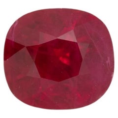 GIA Certified Heated Burma Ruby Cushion Cut - 6.5x6x4.67mm 1.49ct Loose Gemstone