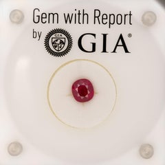 GIA Certified Heated Burma Ruby Cushion Cut Loose Gemstone 1.77cts 6.81x6.27mm