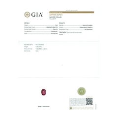 Natural Pink Padparadscha Sapphire Gemstone 1.60 carats with GIA Report