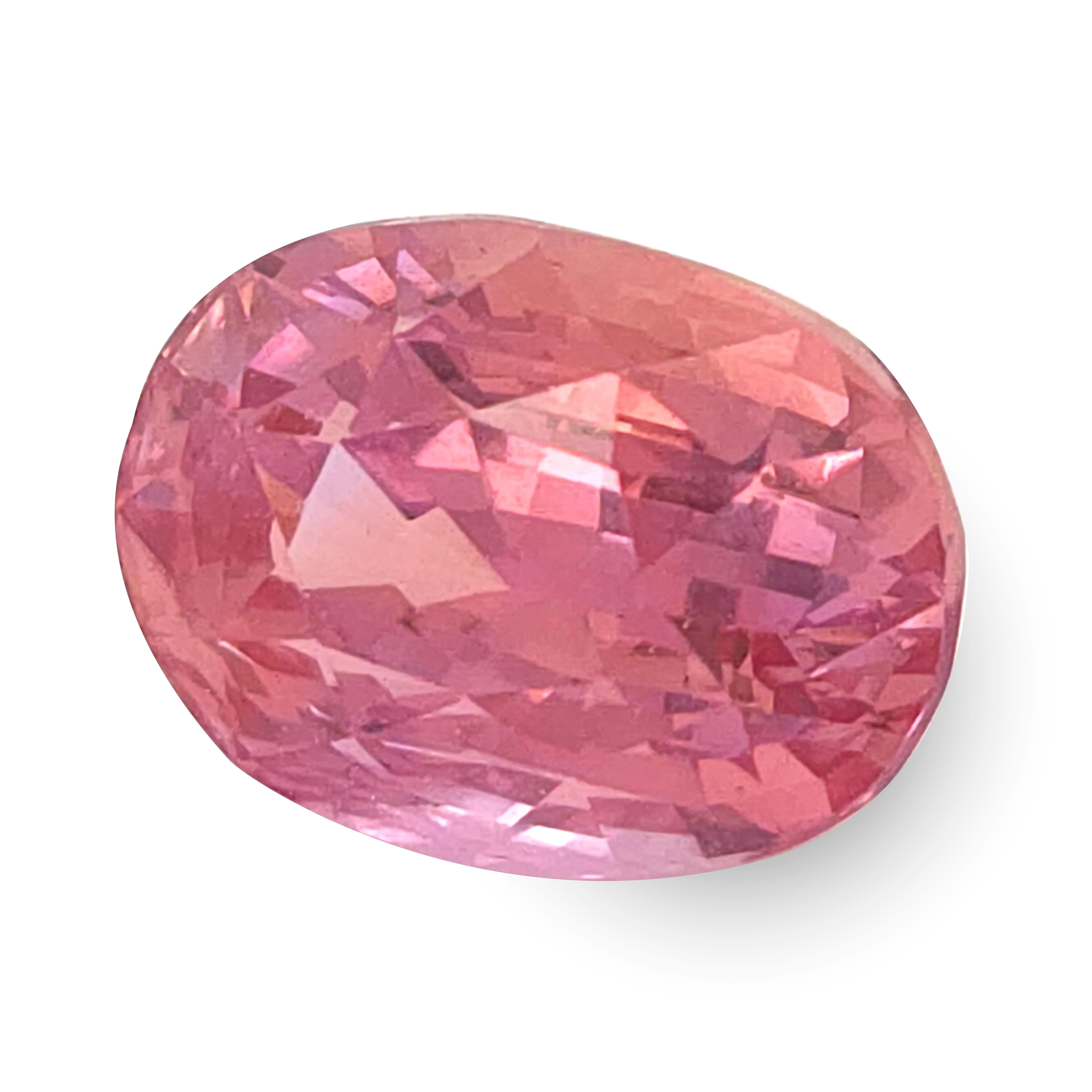 Mixed Cut GIA Certified Heated Padparadscha Sapphire 1.60 Carats For Sale