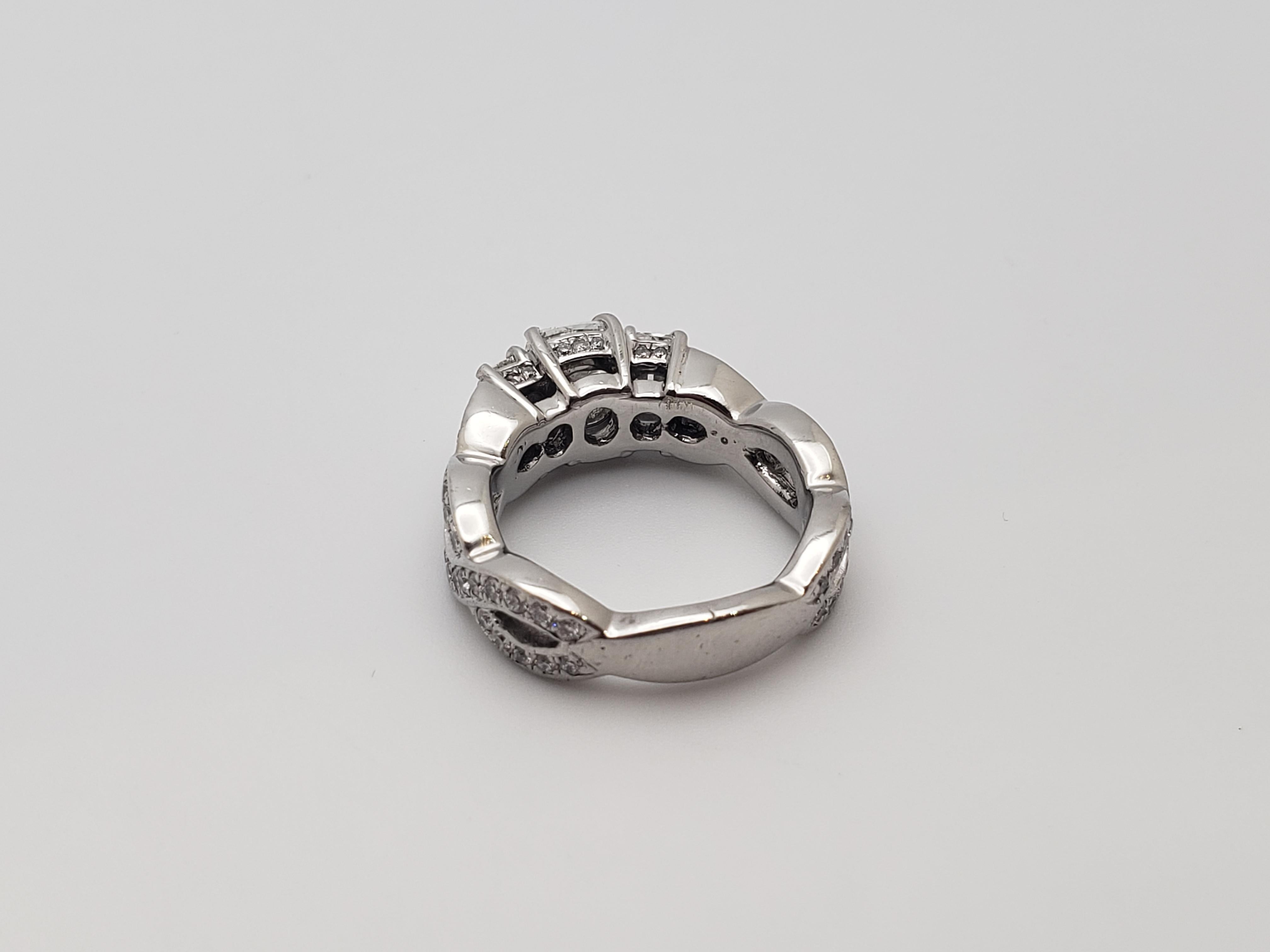 GIA zertifiziert Henri Daussi 2,35 CT lupenreinen Diamant-Saphir-Platin-Ring im Angebot 7