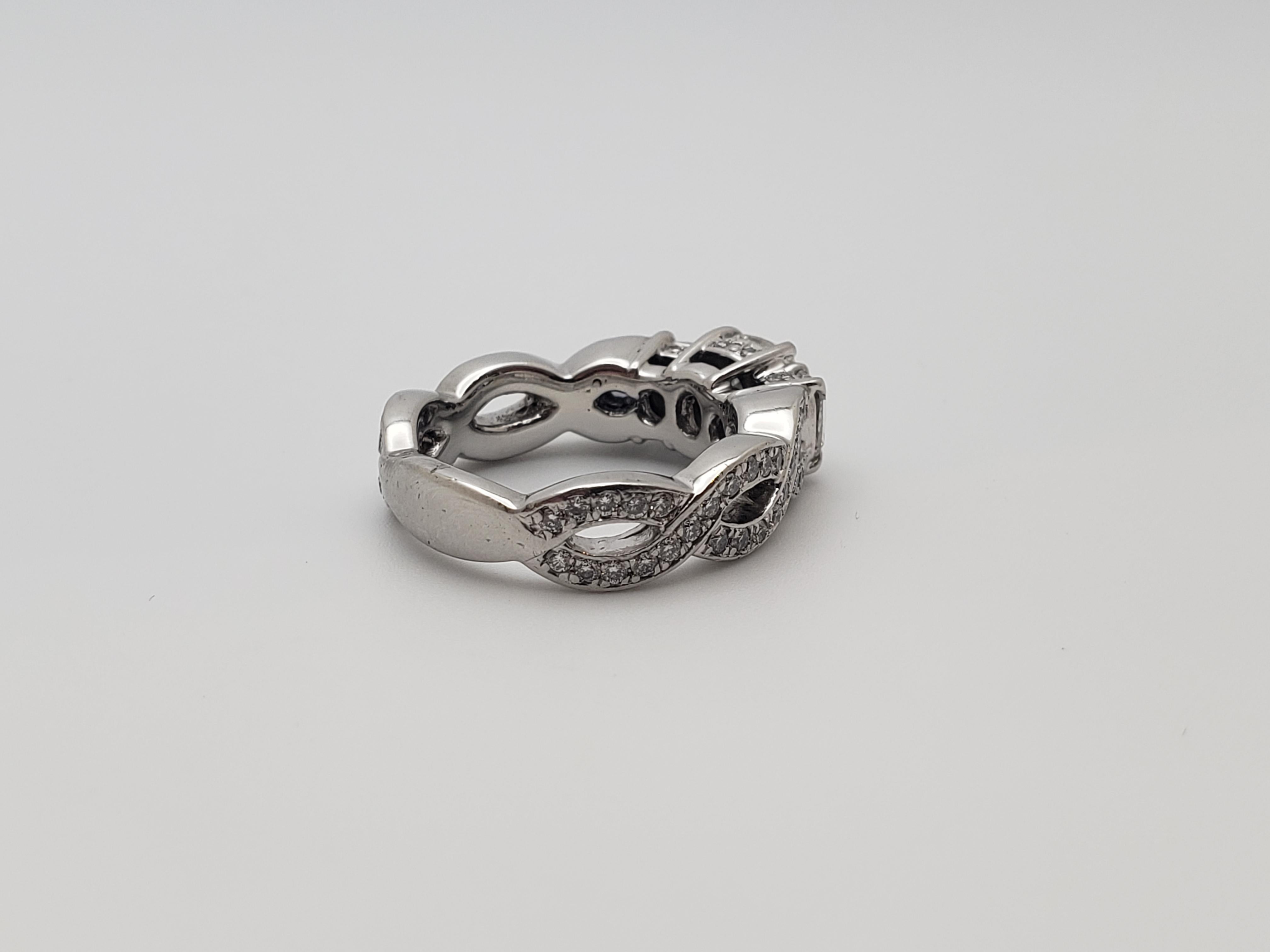 GIA zertifiziert Henri Daussi 2,35 CT lupenreinen Diamant-Saphir-Platin-Ring im Angebot 8