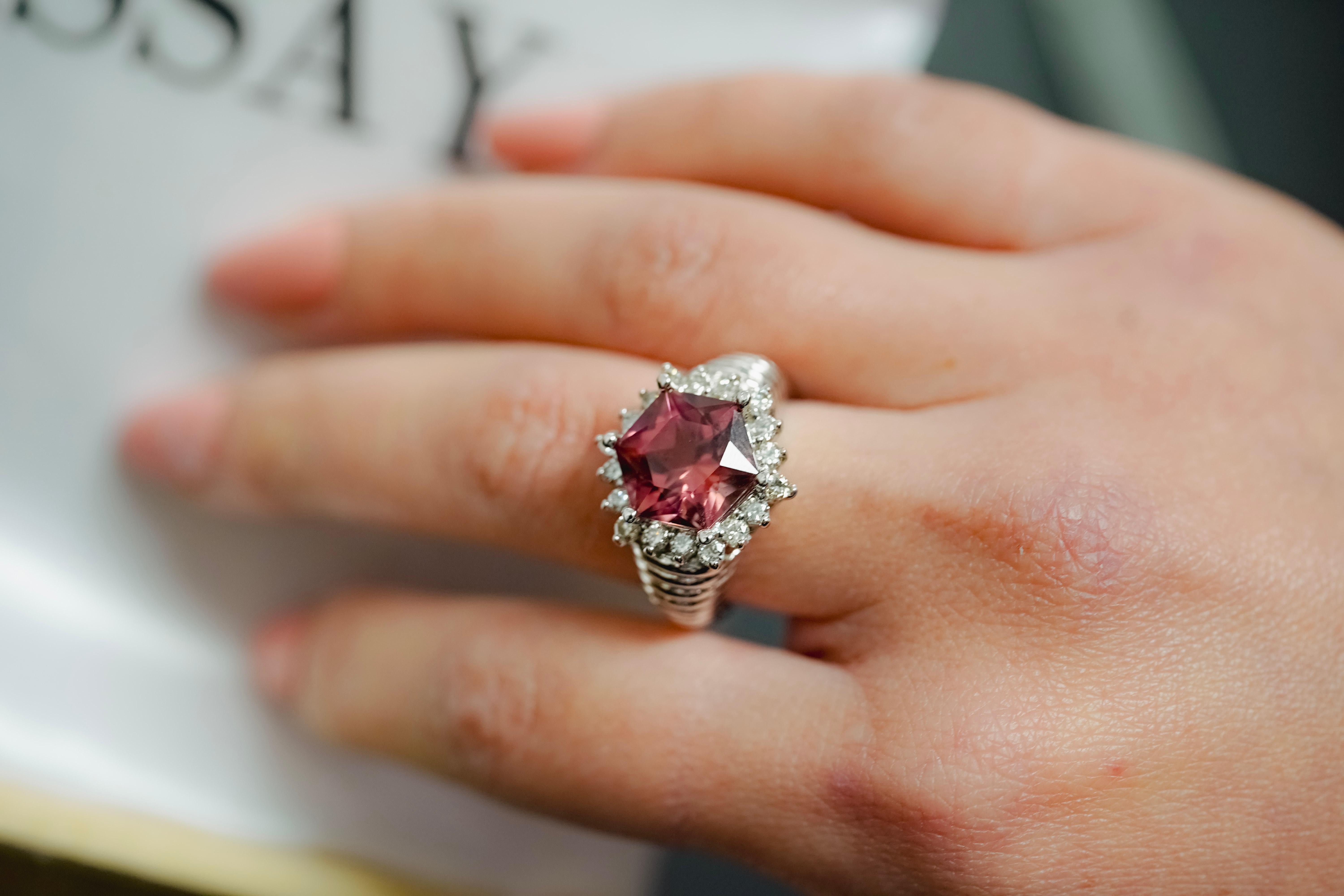 pink star diamond ring