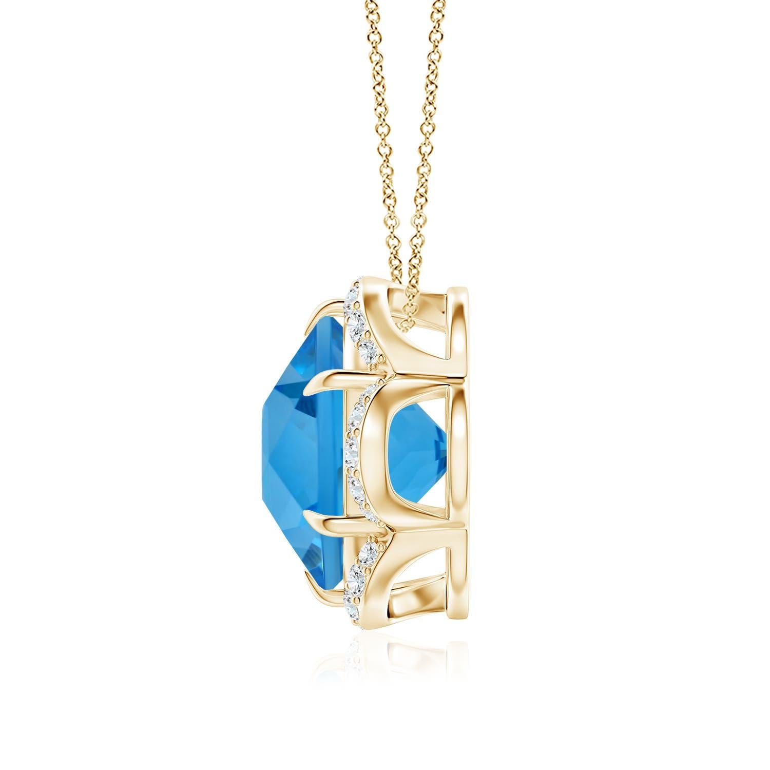 1. Swiss Blue Topaz is the November birthstone and the traditional gemstone gift for the 4th & 41st wedding anniversary. Swiss blue topaz, with its serene and brilliant blue hue, exudes a calming yet captivating appeal. This gemstone embodies a