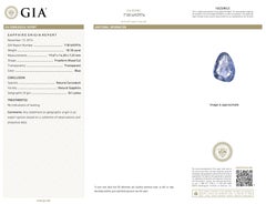 GIA Certified High Jewelry Sapphire and Diamond Eye Motif Pendant-Brooch (pendentif à motif d'œil)