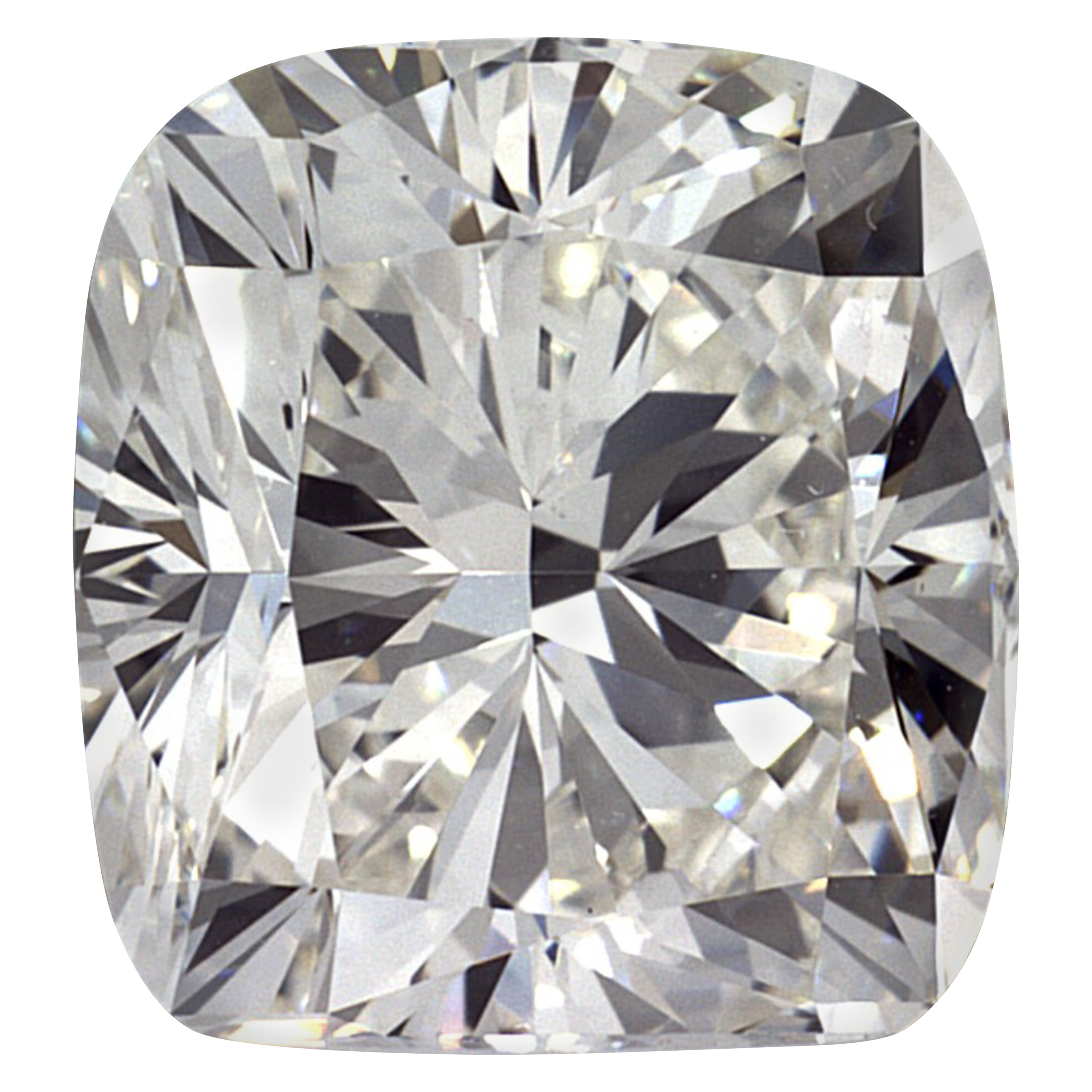 GIA Certified Huge 3.07 CT Natural Diamond Cushion Brilliante Cut I VS1