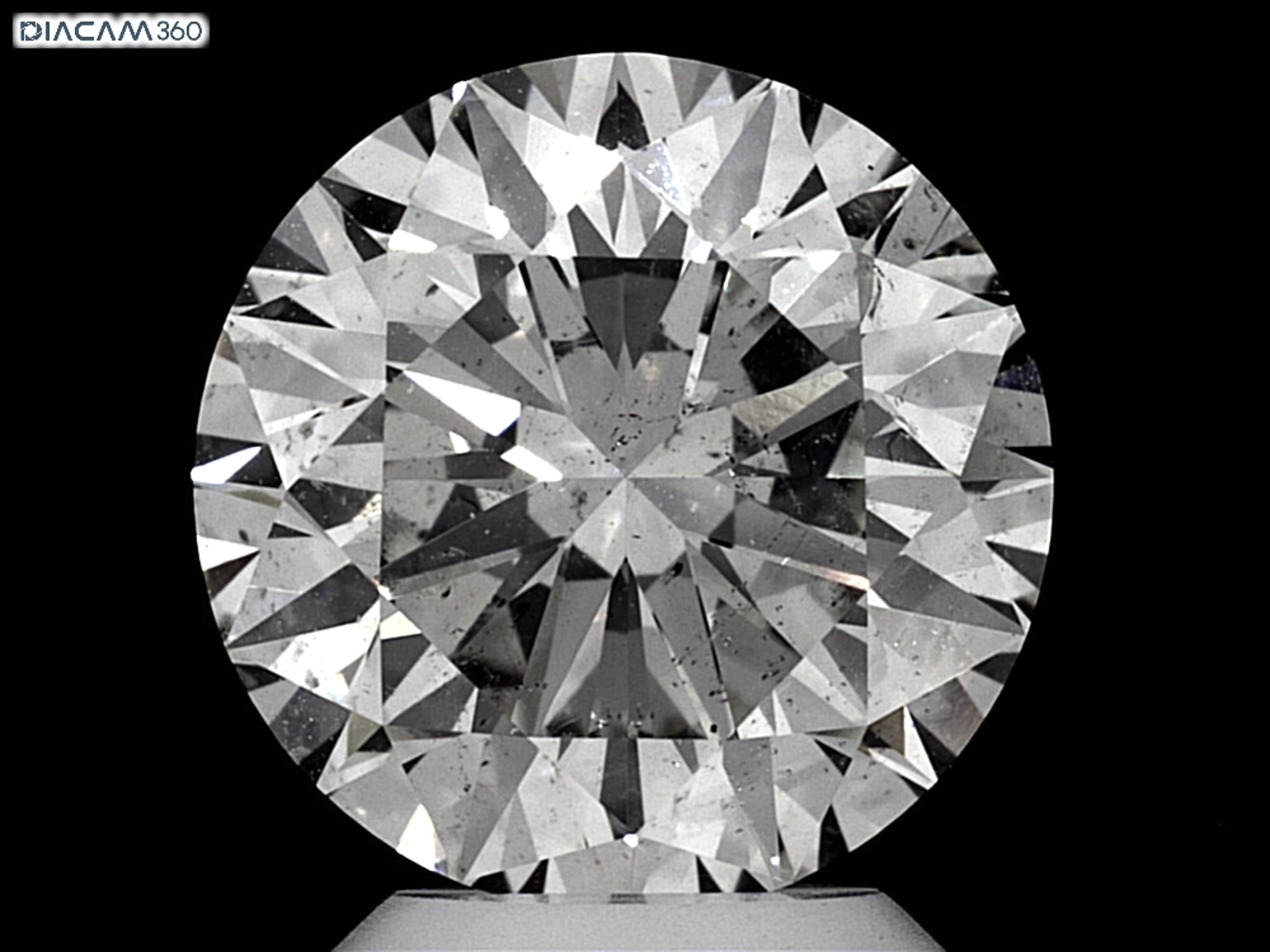 GIA Certificado Enorme 4,54 quilates de diamante natural de corte redondo J SI2 ojo limpio en venta