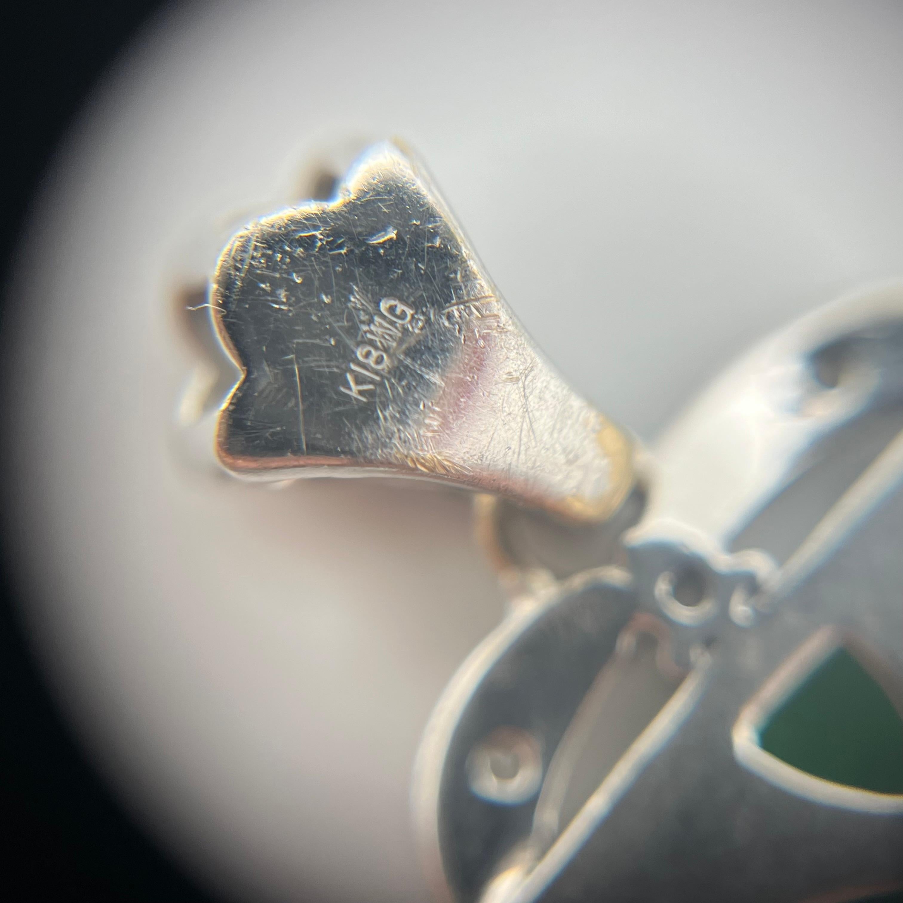 Ciondolo di giada imperiale e diamanti certificato GIA in vendita 1
