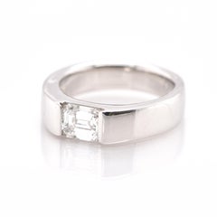 GIA Certified 1.03 Carat Natural, E Color, Internally Flawless Diamond Band Ring