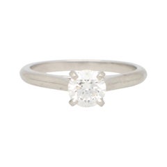 GIA zertifiziert intern fehlerfrei Cartier Diamant Verlobungsring in Platin