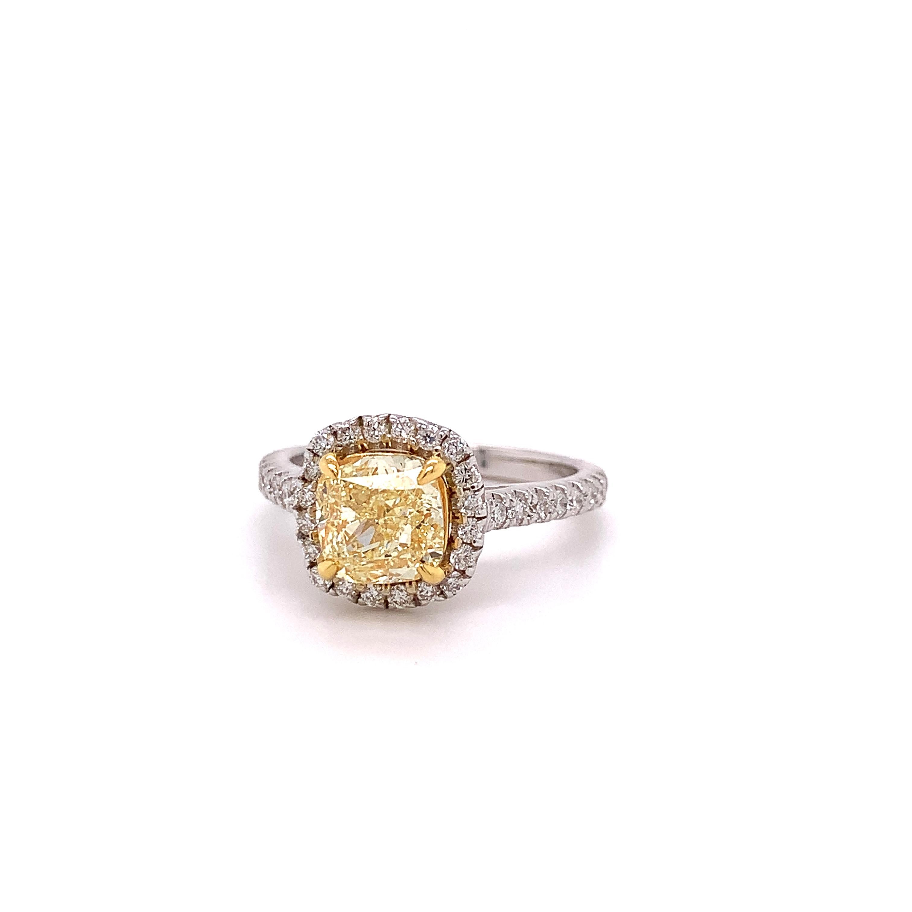 effy yellow diamond ring