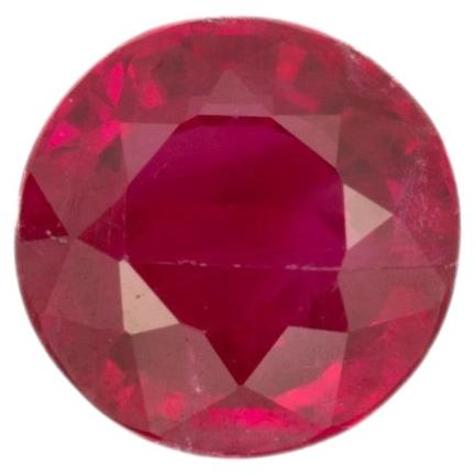 GIA-Certified Investment-Grade 1.34 Ct Burma Ruby Oval Cut 6.6×5.9mm - Gemstone