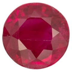 GIA-Certified Investment-Grade 1.34 Ct Burma Ruby Oval Cut 6.6×5.9mm - Gemstone