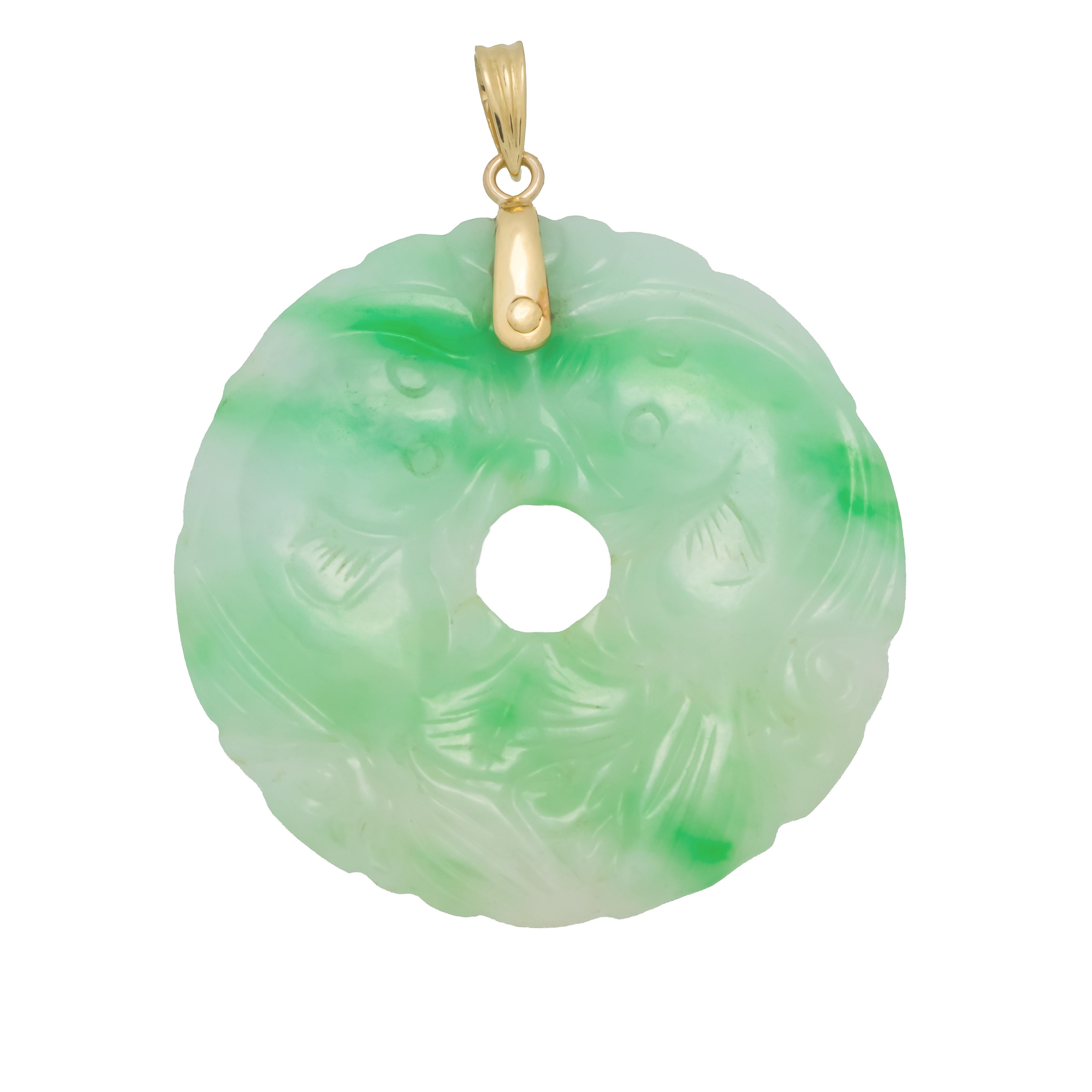 jade carved pendant