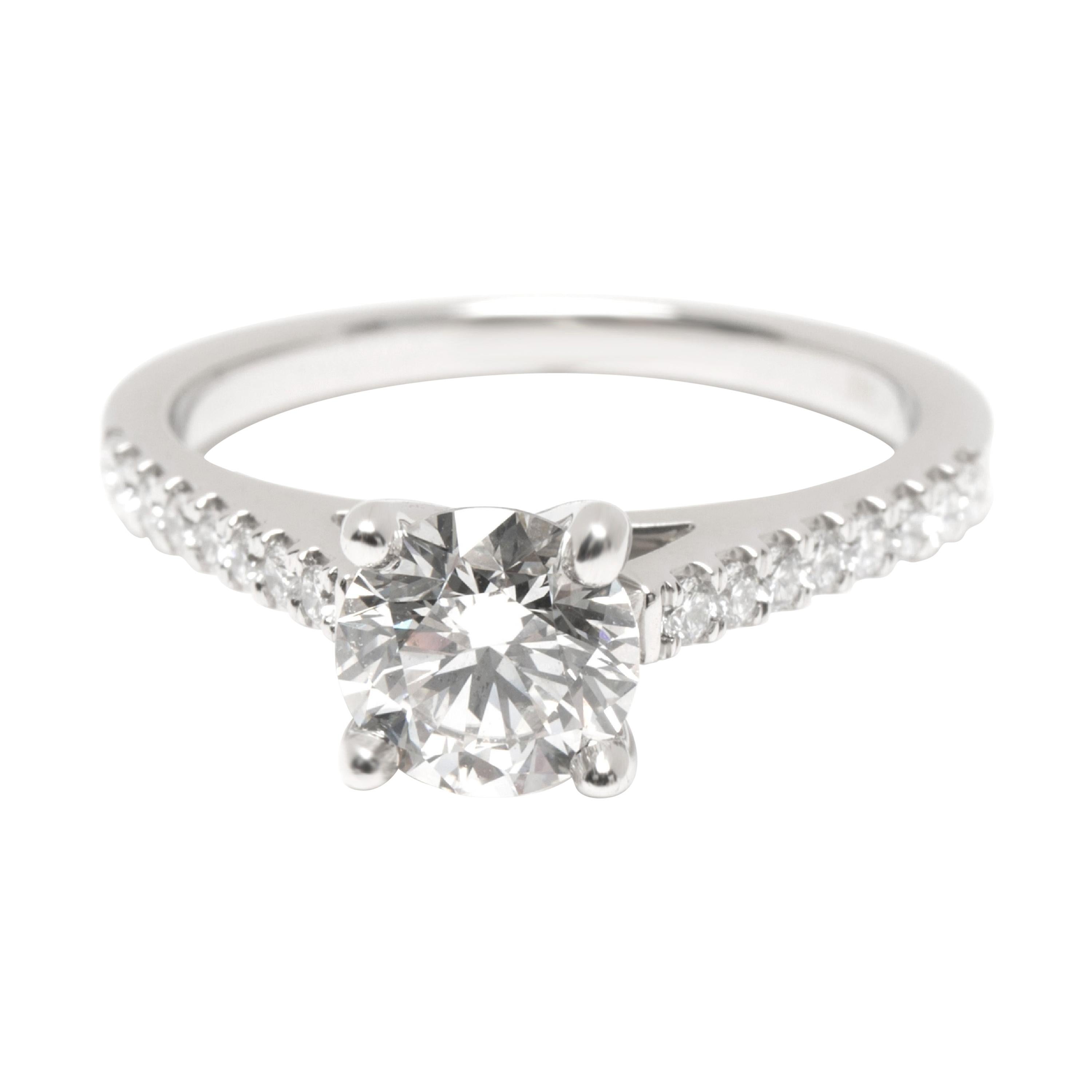 GIA Certified James Allen Diamond Engagement Ring in Platinum H VS1 0.90 Carat For Sale at 1stDibs