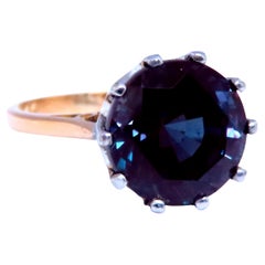 GIA zertifiziert L a-b 6,03ct Alexandrit Ring 18kt Farbwechsel 12647