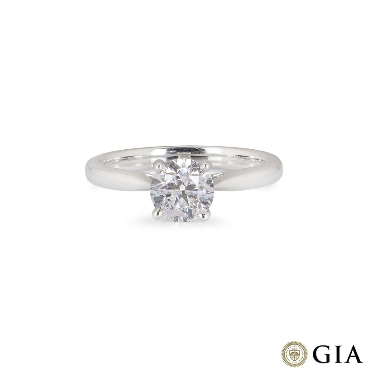 Bague solitaire en diamant certifié GIA de couleur rose Light 1,09ct Excellent état - En vente à London, GB