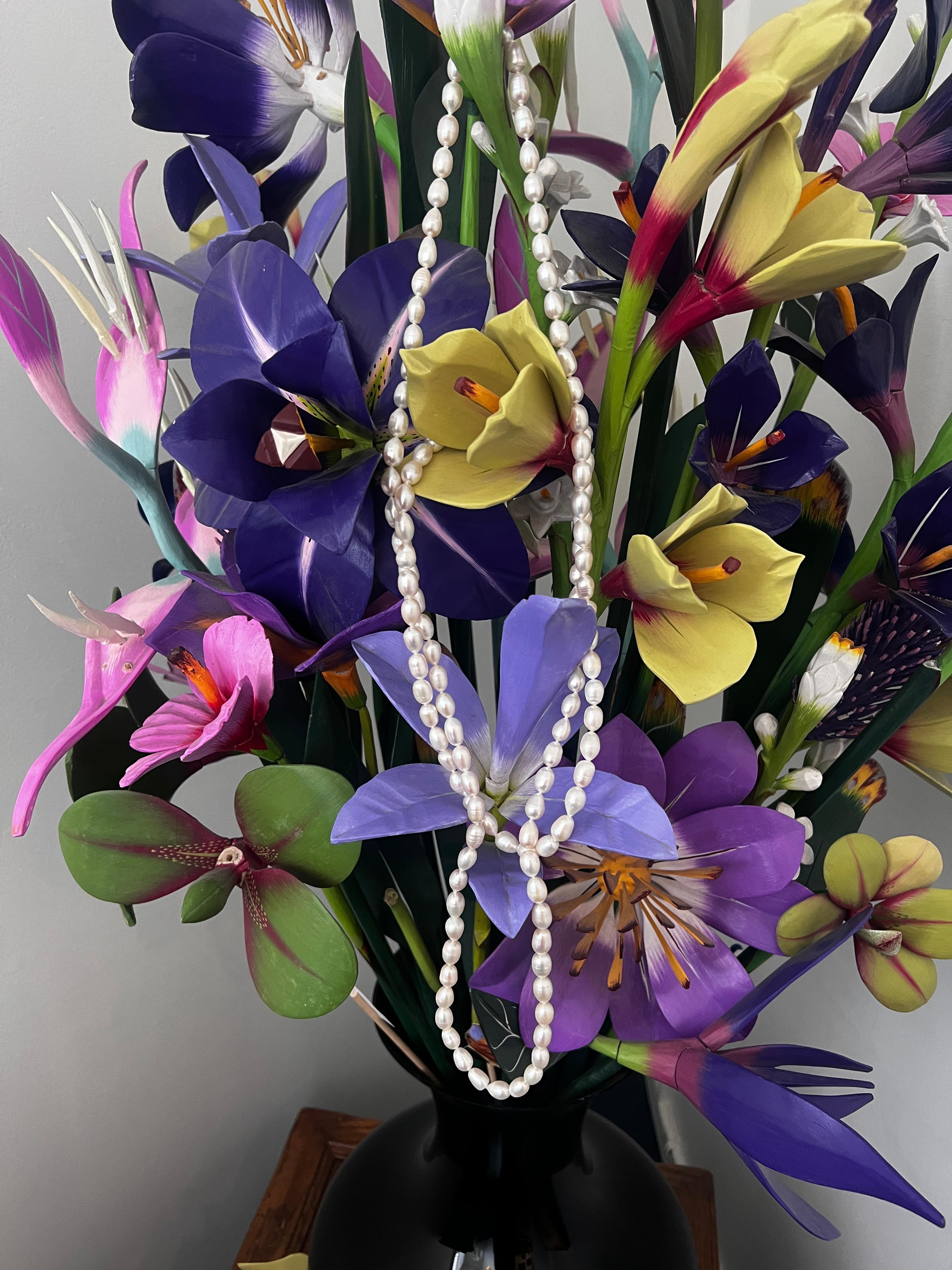 Collana di perle coltivate d'acqua dolce Nature in vendita 2
