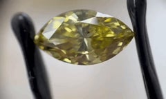 GIA Certified Marquise 3.70 Carat Natural Loose Fancy Deep Yellow SI2 Diamond