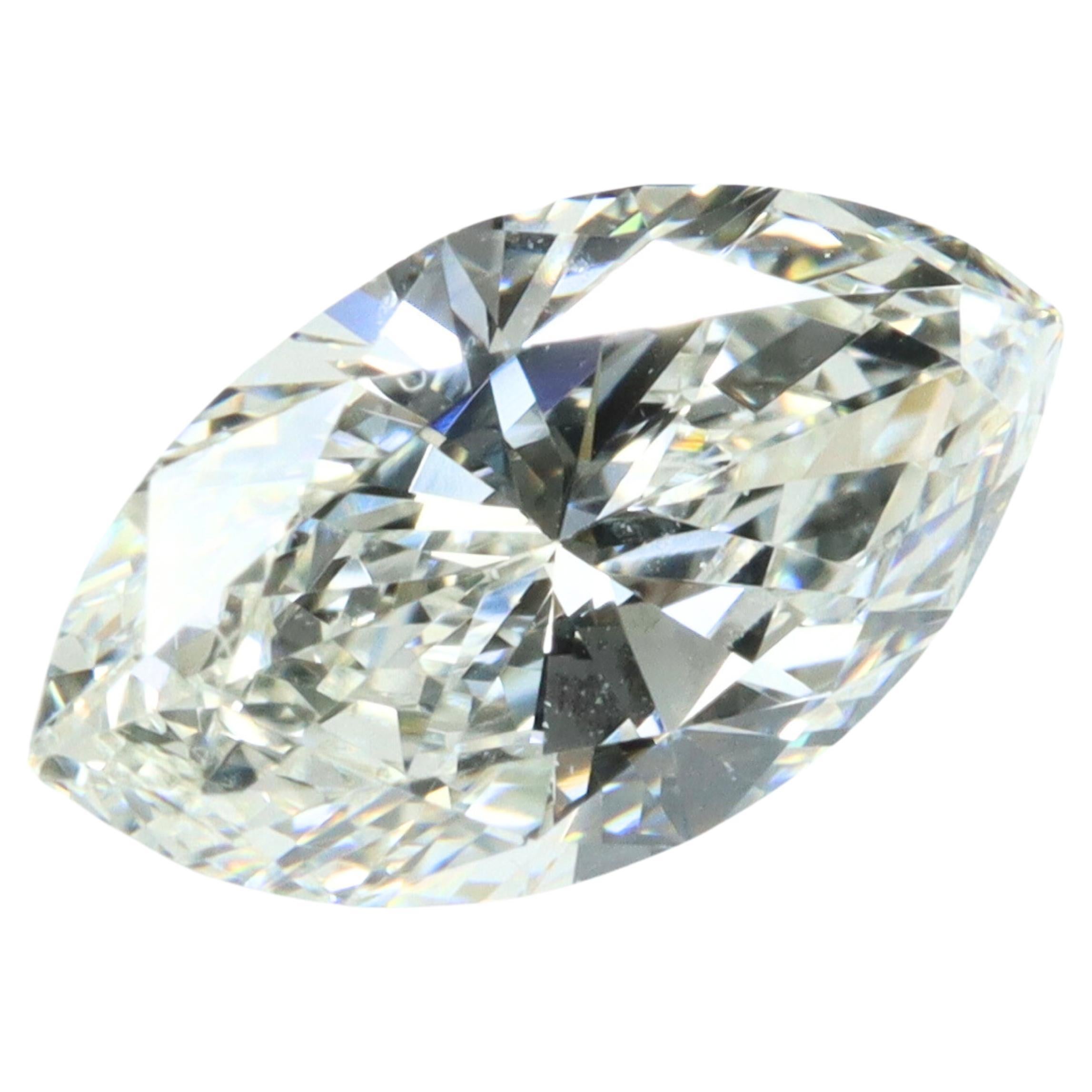 GIA Certified Marquise Diamond 0.74ct  For Sale