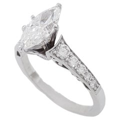 Used GIA Certified Marquise Diamond Ring