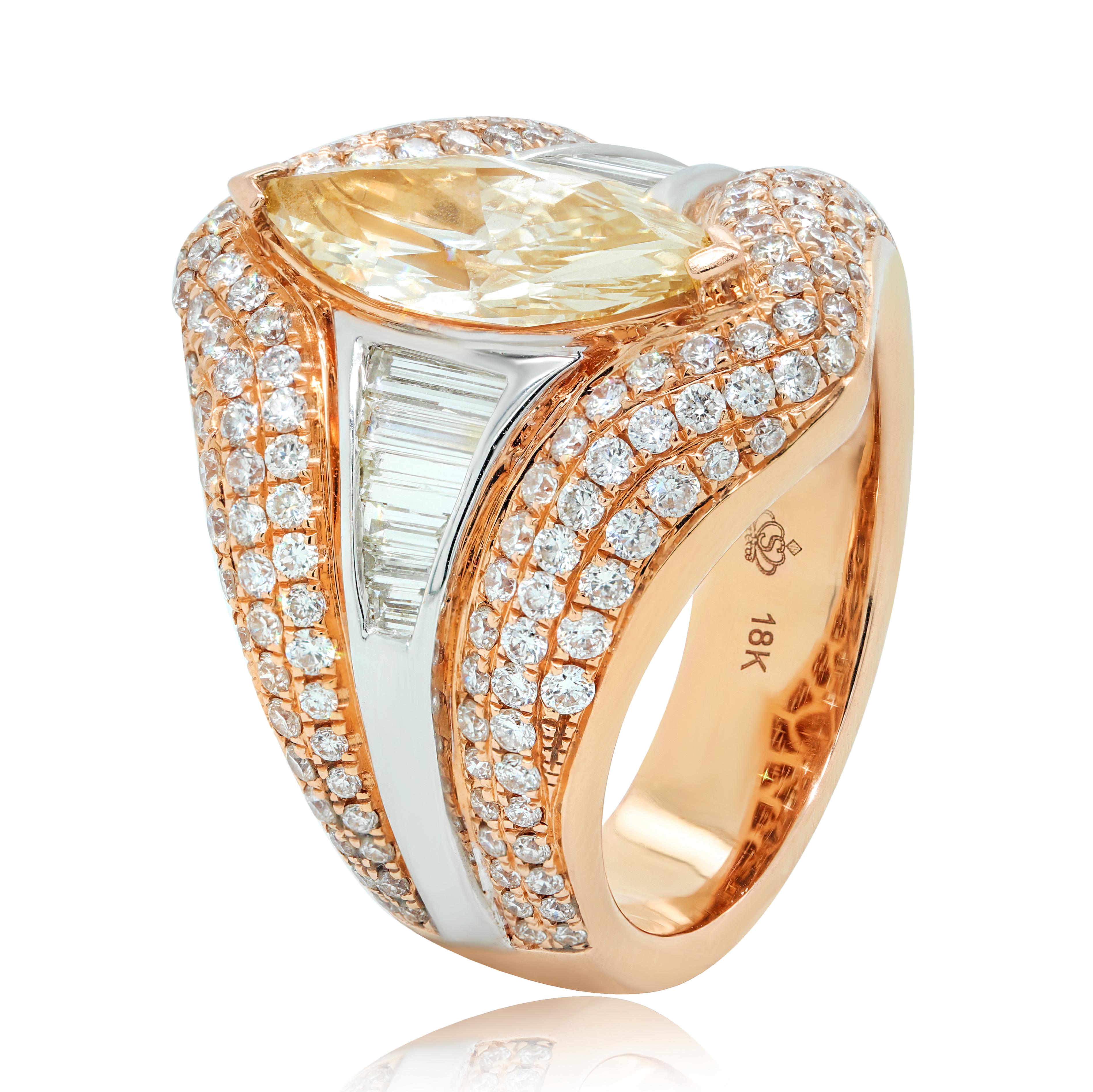 Marquise Cut GIA Certified Marquise Shaped Diamond Ring