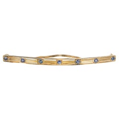 Antique GIA Certified Montana Yogo Gulch Sapphire Hair Barrette