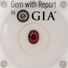GIA Certified Mozambique Ruby 1.65cts – 9.03x6.89mm Natural Oval Ruby Gemstone