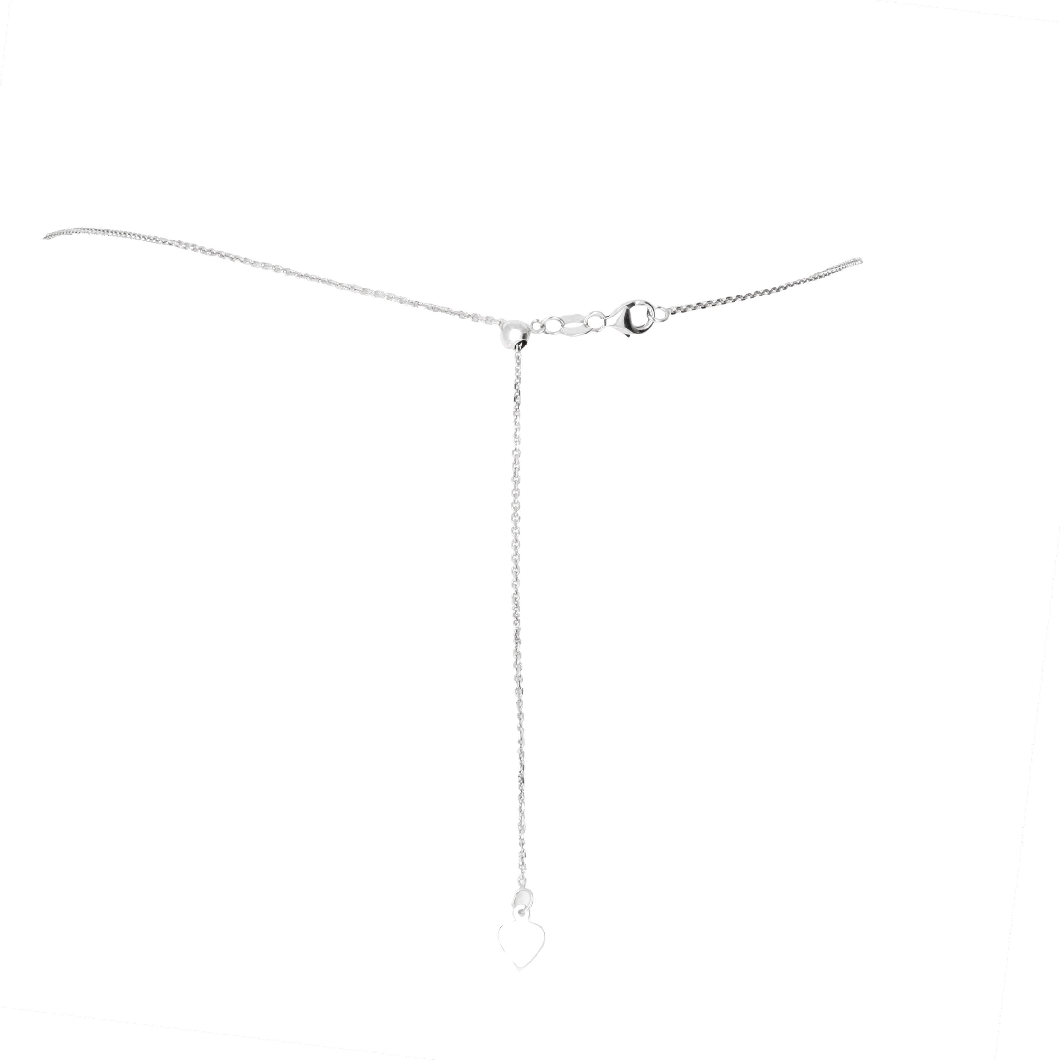 Rose Cut GIA Certified Multi-Color Heart Sapphire and Diamond Pendant Drop Necklace