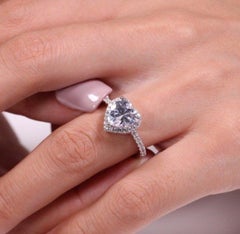 Made to Order GIA Certified Engagement Ring Heart Diamond Cut