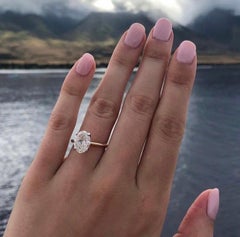 Made to Order GIA Certified Engagement Ring Oval Diamond Cut