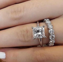 Made to Order GIA Certified Engagement Ring Princess Diamond Cut