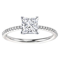 GIA-zertifizierter Verlobungsring im Princesse-Diamant-Schliff auf Bestellung