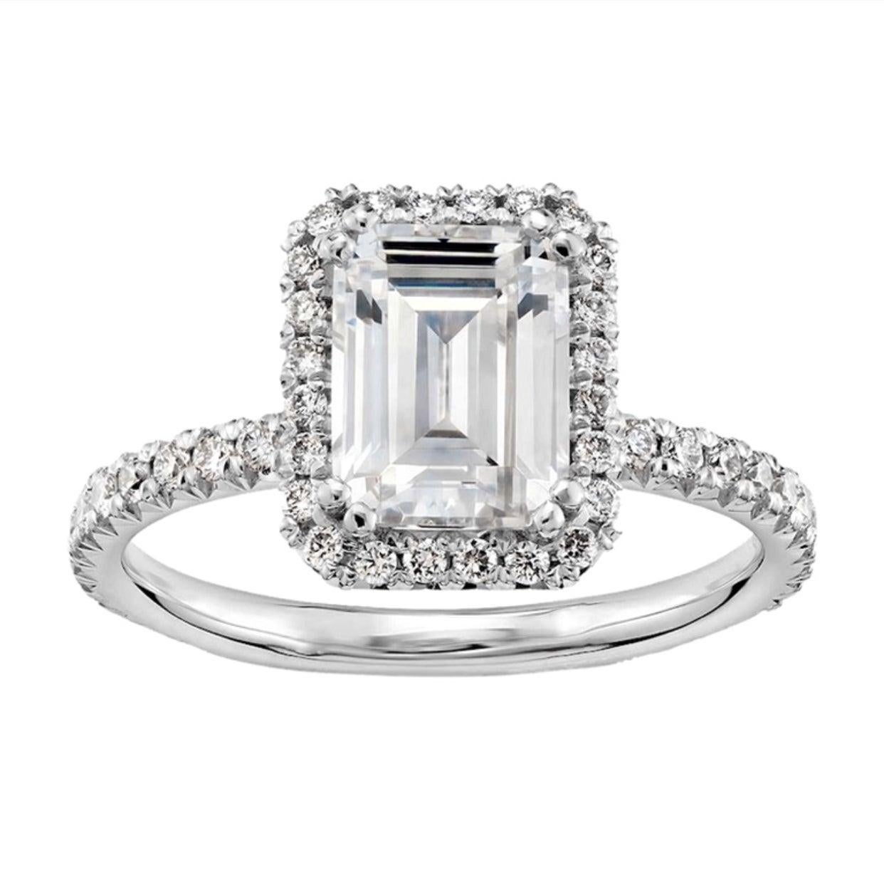 En vente :  Bague de fiançailles Natkina certifiée GIA, taille de diamant coussin 3