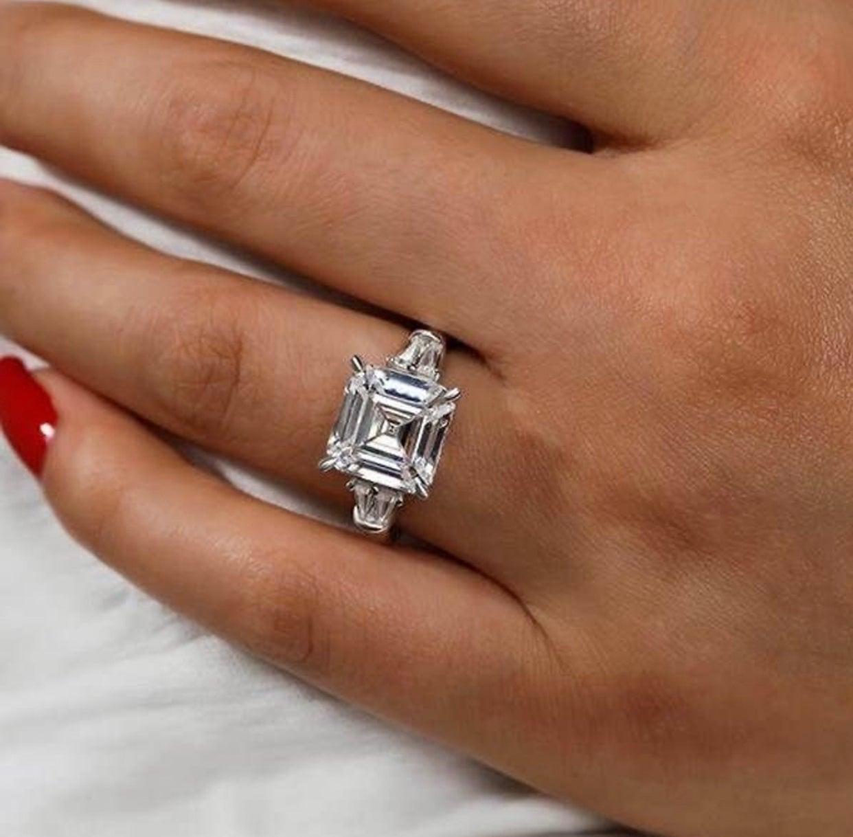 En vente :  Bague de fiançailles Natkina certifiée GIA, taille de diamant coussin 5