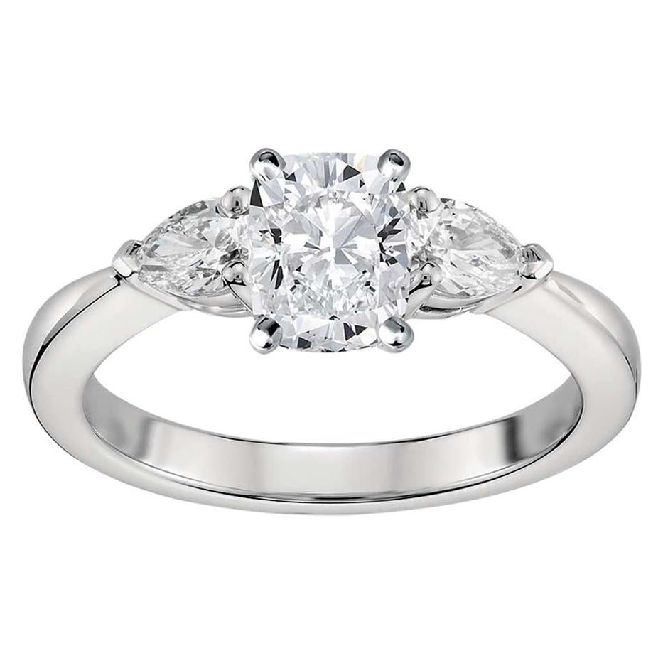 GIA Certified Natkina Engagement Ring Cushion Diamond Cut