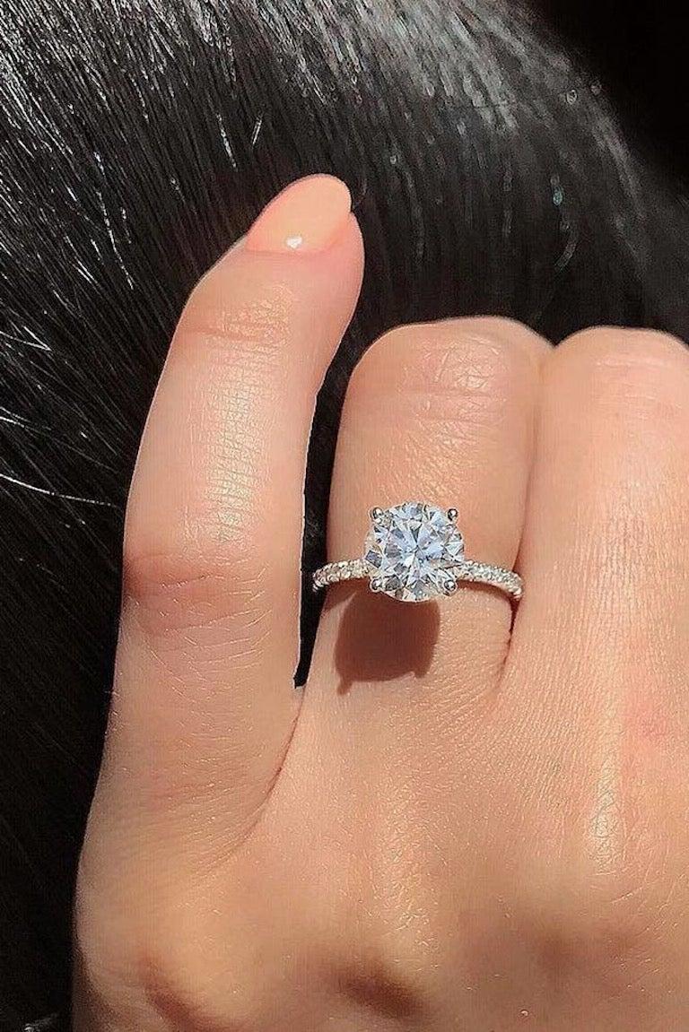For Sale:  GIA Certified Natkina Engagement Ring Round Diamond Natkina Engagement 2